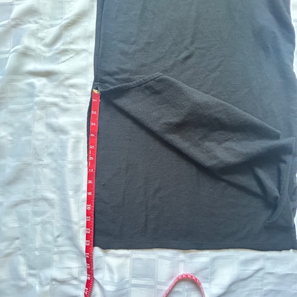 Vans Off The Wall Black Tank Top Midi Dress with Side Slits - Picture 9 of 13